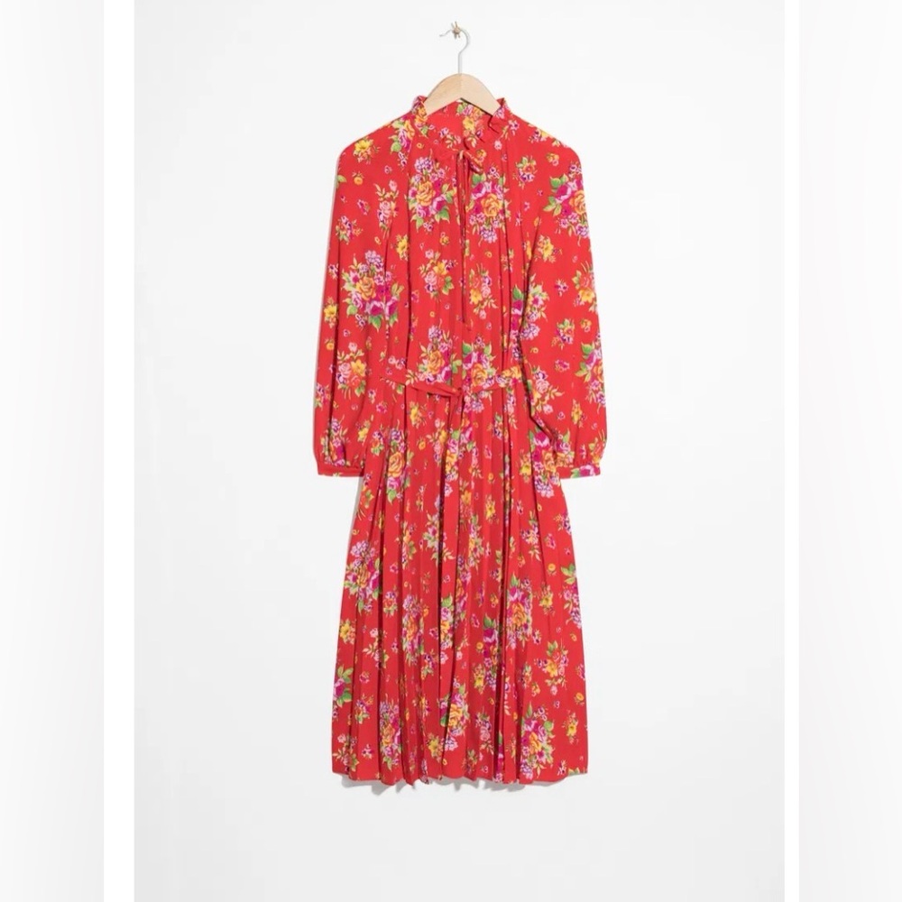 & Other Stories Floral Midi Dress